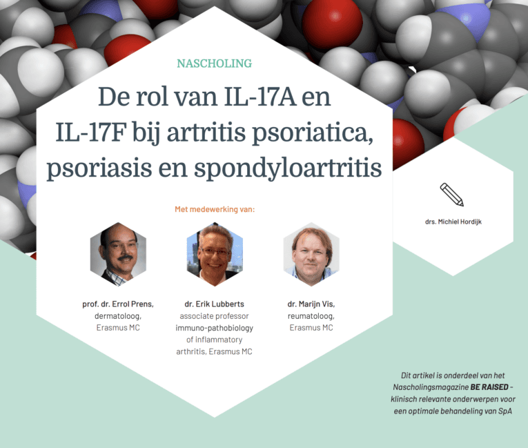 De rol van IL-17A en IL-17F bij artritis psoriatica, psoriasis en spondyloartritis